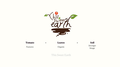 This sweet earth Branding concept branding design flat graphicdesign green illustration organic organic food typography vector