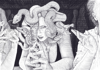 Medusa drawing greek mythology illustration medusa mythology pencil pencil drawing