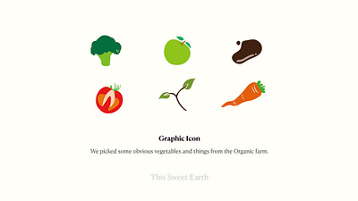 This sweet earth branding icons branding design flat graphicdesign illustration vector