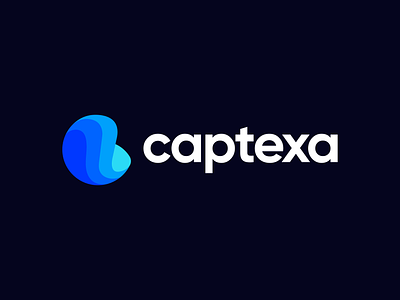 Captexa - Logo Concept 2 alphabet blockchain brand brand identity branding c cash connection crypto direct flow identity innovative letter c platform technology trading transparent waves