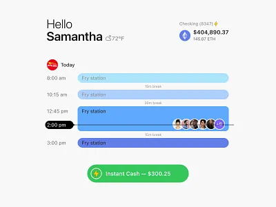 [ETH] Instant Cash UI design studio design system product product design uiux