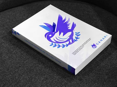 Canary Bird logo abstract background bird logo blu book company book cover brand brand design branding design illustration logo logodesign modern vector