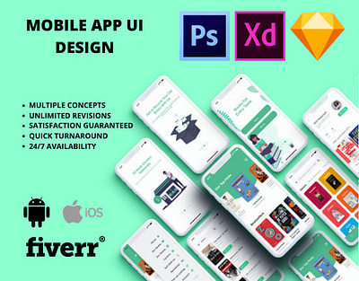 Mobile Desighner app branding design enhance pohto icon logo phtoshop ui ux web