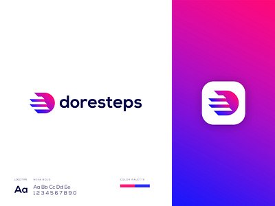 D+Steps Logo Design abstract art abstract logo abstract logo idea brand identity business logo colorful logo d letter design d with step logo gradient logo logo design logo designer logo designers logo designs modern lettering modern logo modern logo 2020 modern logo 2021 modern steps logo professional logo step logo