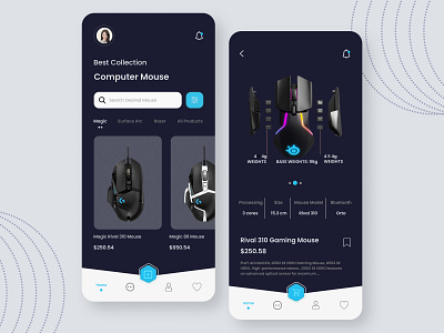 Gadget App UI Design accessories app design app landing page ecommerce app features gadget landing page laptop mouse mobile app mouse mousepad shopping app