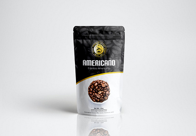 Americano Coffee Packaging Design coffee coffee label coffee packing graphics deisgn packaging deisgn pouch packaging product packaging