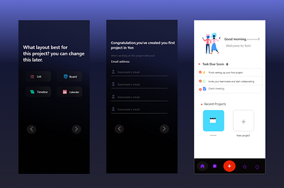 Task Management app adobe xd app app design art behance black branding date design dribble figma illustration project management typogaphy ui ux ux design uxdesign vector website design