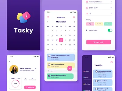 Planner app app design mobile planner app ui