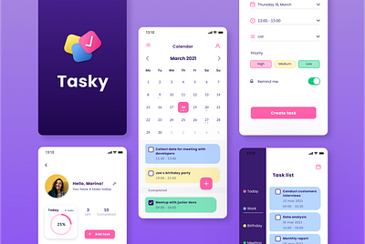 Planner app app design mobile planner app ui