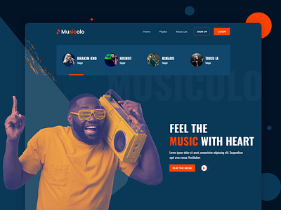 Music Website Exploration agency all dark theme dark theme ui melody mobile music album music app music art music landing page music player music player ui music web music website music website home page sound soundwave web design web design agency