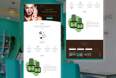 Beauty Salon Web Design design juniorui typography ui uidesign ux uxdesign web