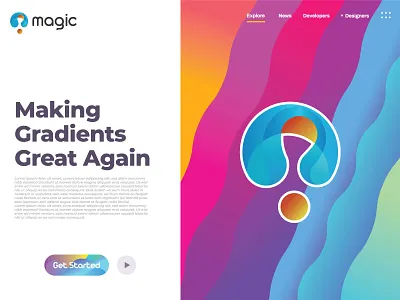 Magic 3d abstract brand brandauxin branding business logo colorful custom design flat icon illustration logo m logo magic minimal modern music typography vector