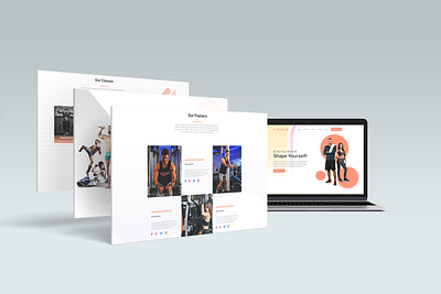 Vigour Fitness Web UX 3d adobexd figma fitness fitness kit flat gym illustaration landing page minimal training ui ui design ux ux design webdesign webpage website workout yoga