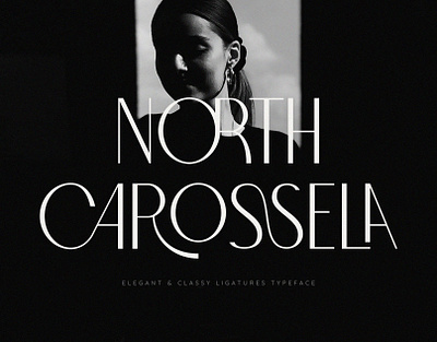 North Carossela || A Ligature Sans font design lettering sans sans serif sans serif font type design