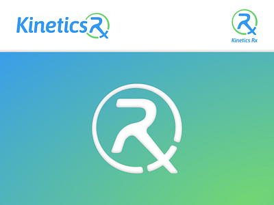 Kinetics Rx active branding design flat health logo vector