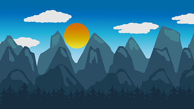 valley animation art design flat graphic design illustration illustrator vector web website