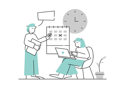 Work art artwork design discussion graphicdesign illustration meeting minimalist startup tech vector work