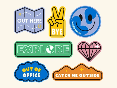 Travel stickers earth globe love ooo peace planet stickers travel traveling travelstickers world