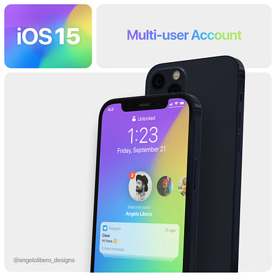 iOS 15 Multi-user Account ios app ios app design ios14 ios15