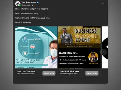 FB Ads MockUp business dental clinic facebook ads facebook ads design facebook banner facebook post health mock up mockup psd modern design photoshop social media design