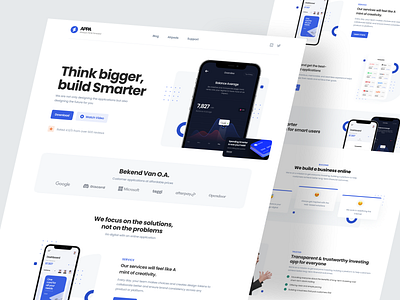 APPA - Landing Page 🔥🔥 apps clean concept design invest landingpage minimal ui ux website