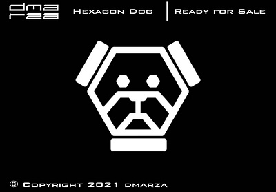 Hexagon Dog Logo app art branding design graphic design icon logo logodesign minimal vector