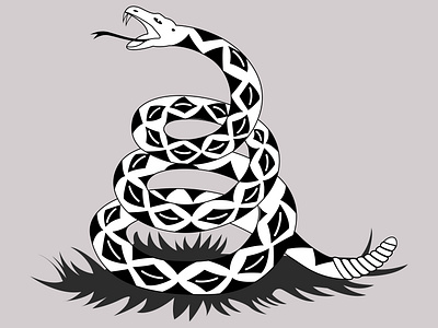 Gadsden Snake vector image convert image to vector convert raster to vector design drawing flag gadsden snake graphic design illustraion image to vector jpg to vector logo me photo to vector raster to vector snake symbol threat vector