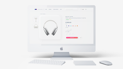 Ecommerce website — Neumorphism branding design ecommerce ecommerce app ecommerce design neumorphic neumorphic design neumorphism shopify ui ux web web design webdesign website website builder website concept website design wix wixiweb