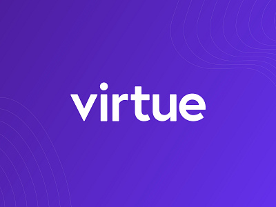 Virtue Accountants Logo clean logo minimal purple purple logo