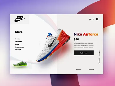NIke Design Concept animation branding design flat illustration minimal typography vector web