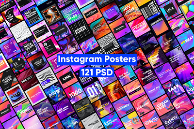 Instagram Posters advertising branding color design instagram banner instagram post instagram post template instagram story template instagram templates poster poster design posters print print template printing social media social media template stories story templates