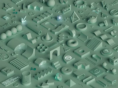 • In my head • 3d 3d art 3d artist blender concept design illustration modern product render