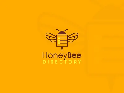 Honey Bee Directory art direction bee beelogo branding brown directory logo flat honey honey logo honeybeelogo icon logo logo design logodesigner minimal minimalistlogo trendinglogo trendy vector yellow