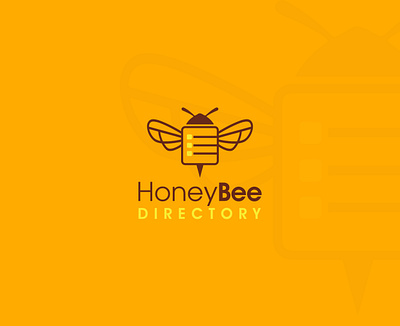 Honey Bee Directory art direction bee beelogo branding brown directory logo flat honey honey logo honeybeelogo icon logo logo design logodesigner minimal minimalistlogo trendinglogo trendy vector yellow