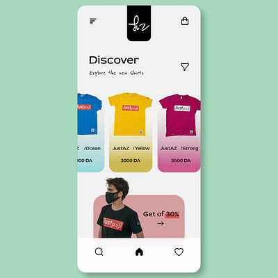 happy nation dz an Algerian T-shirts Mark algeria branding dark ui ecommerce ecommerce app minimal shop tshirt ui ux