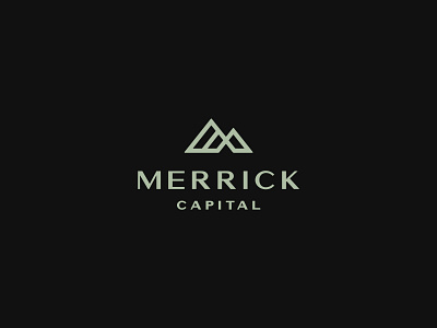 Merrick brand branding emblem flat icon identity logo m mark minimal type typography vector