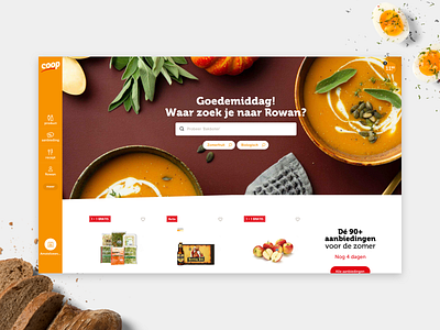 Redesign for Coop Supermarkets dutch ecommerce grocery micro animation shopping supermarket ui ux visual design