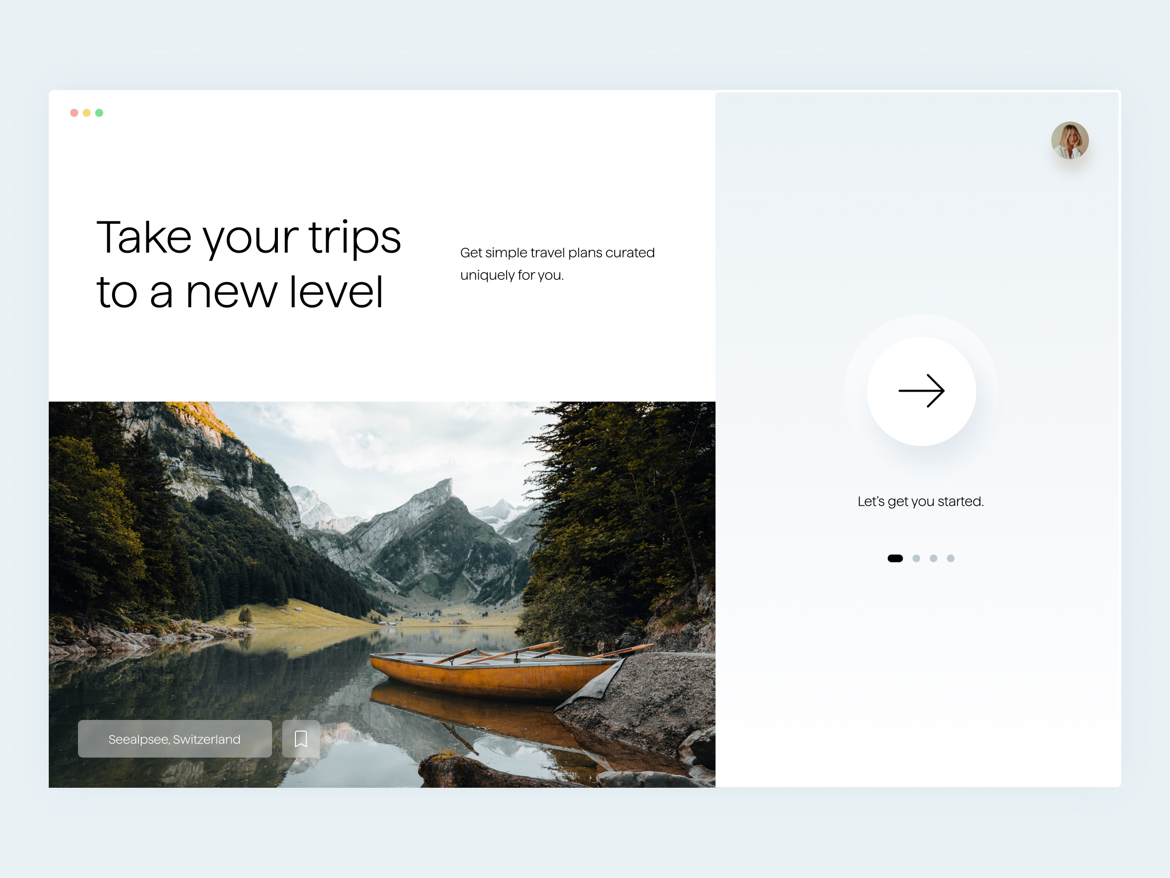 Traveling Website app blue branding cards design europe future futuristic italy minimal photography photos skeuomorphism travel traveling trips typography ui ux white