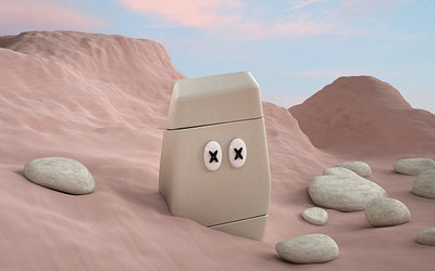 Solid 3d character cinema4d design illustraion illustration octane