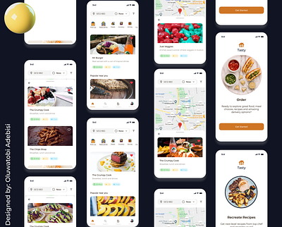 Get Food App design food delivery mobile ui restaurants ui visual design