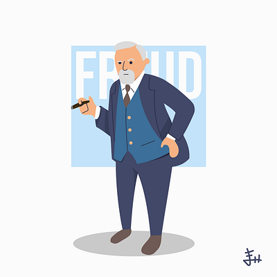 Sigmund Freud Illustration digital art digital illustration illustraion illustration art