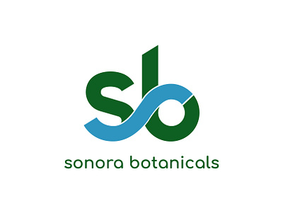 Sonora Botanicals Logo branding design flat logo minimal vector