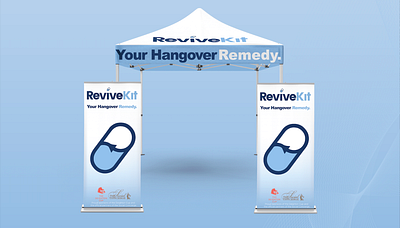 Revivekit Event Booth Tent and Display Design banner design banners booth booth design deighton cup design graphic designer healthcare pill design supplement label design supplements tradeshow booth
