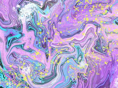 Unicorn Dust Abstract Illustration abstract bright color pop illustration liquid marbling magic magical marbled marbled illustration pastel splatter unicorns