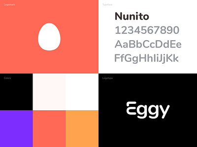 Eggy Rebrand app app icon brand brand design brand guide brand identity branding color palette egg eggy identity logo logomark logomarks logotype pallet pallette rebrand styleguide