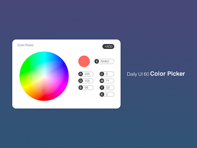 Daily UI 60/100 - Color Picker color color palette color picker dailyui dailyuichallenge design picker