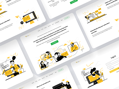 Birdsend Illustration Website branding clean homepage homepage ui illustration minimalist ui ux web design website