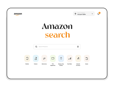 Amazon Web Redesign amazon amazon brand amazon redesign best design agency in india best design studio best design studio in india clean website creative design agency design system dhipu dhipu mathew google search hogoco hogoco design studio interaction design quick search search trendy design website