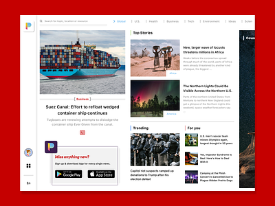 Daily UI Challenge 094 (News) daily ui dailyui design figma ui ux web web design