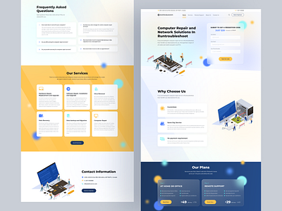 Computer Repair Website Project company computer repair dailyui glassmorphism landing landing page laptop repair minimal new trend ui uidesign ux web web concept web design webdesign website website design webui webuiuxdesign